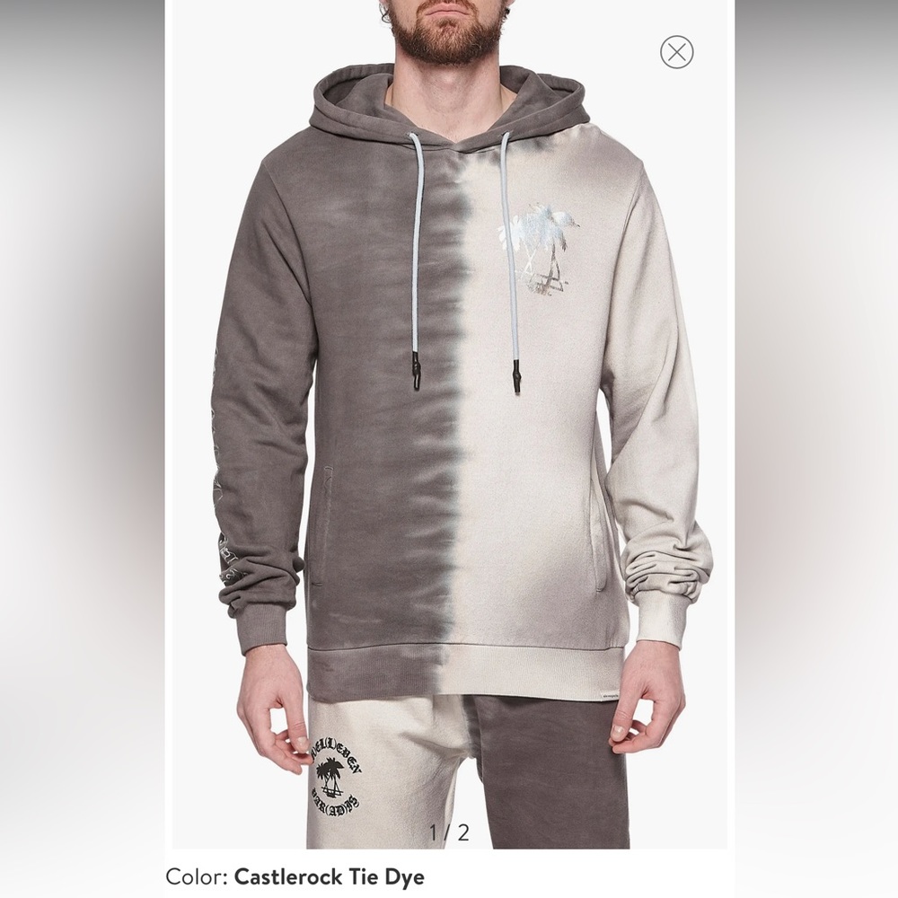 ElevenParis Tie Dye Cotton Fleece Hoodie Size Small